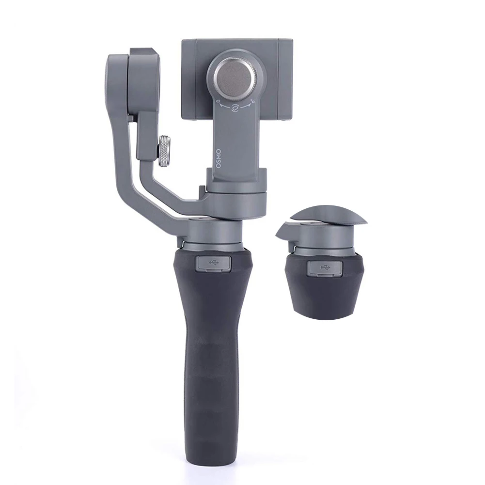 Совместимость пылезащитный Противоскользящий Sweatproof Gimbal аксессуары крышка ручка рукав черный силиконовый камера для DJI OSMO Mobile 2