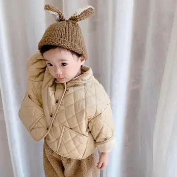 

Girls Winter Fashion Polar Fleece Thicken Single-breasted Coats Kids Warm Jackets Boys Long Sleeve Outwear Children Clothing