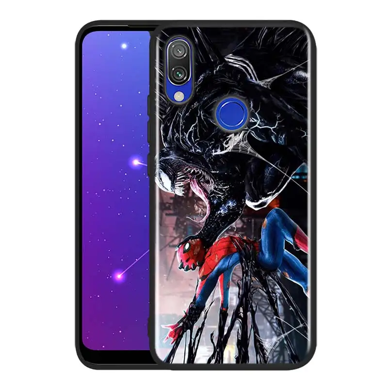 Spiderman And Venom Silicone Cover For Xiaomi Redmi 10 9T 9 9C 9A 9AT 9i 8 8A 7 6 Pro 7A 6A 5 5A 4X S2 Plus Phone Case cell phone pouch with strap Cases & Covers