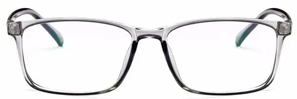 Men Glasses Frame Transparent Eyeglasses Frame Women Vintage Square Clear Lens Glasses Optical Spectacle Frame - Цвет оправы: clear gray