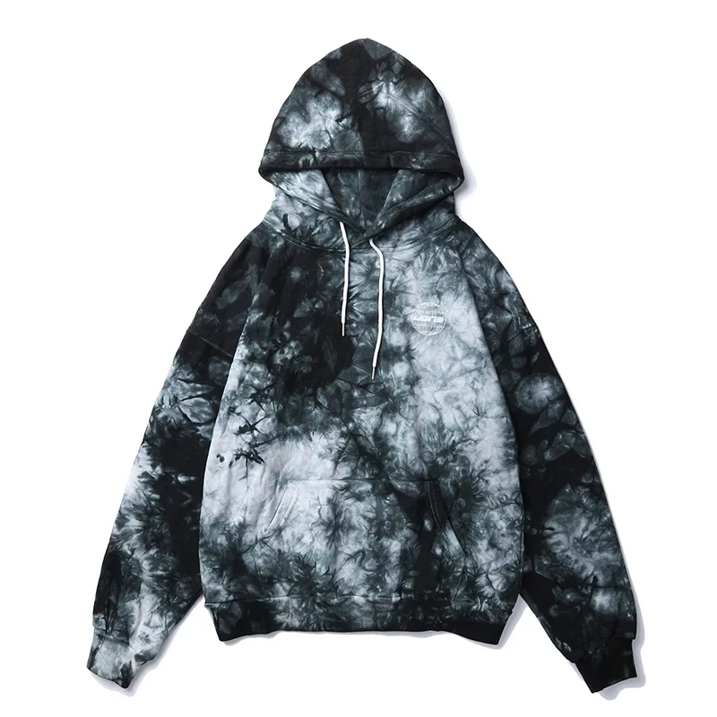 COLOR 1 Пуловер Tie Dye, толстовки, мужские хип-хоп хипстерские повседневные пуловеры, толстовки с капюшоном, уличная мода, осенние модные топы, худи WO038 - Цвет: COLOR 1