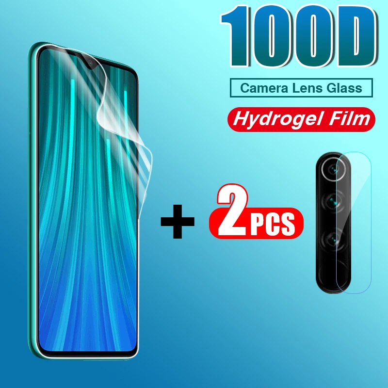 100D полное покрытие гидрогель мягкая пленка для Xiaomi Redmi Note 8 7 K20 Pro 8A Передняя