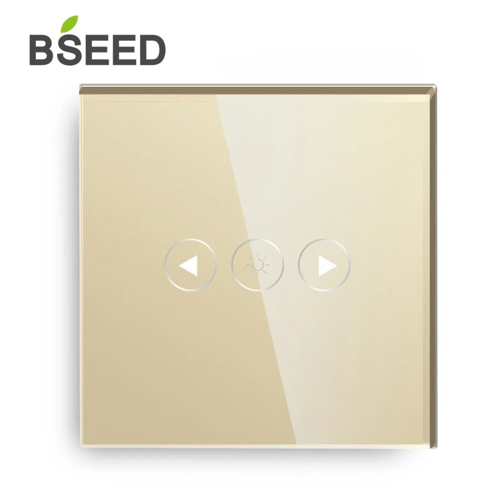 BSEED, умный диммер, Wi-Fi, 1 комплект, управление Wifi, с белым, черным, золотым цветом, кристальная стеклянная панель, поддержка для Tuya Google Smart App