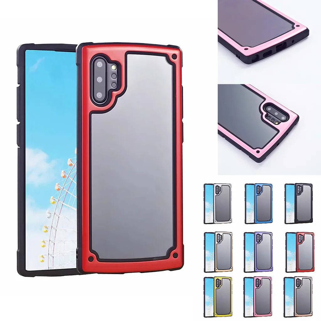 Защитный чехол для samsung Note10 Plus, чехол 6,8 imch, прозрачный, ультра-тонкий, PC, передняя оболочка, акриловая, задняя крышка, защита