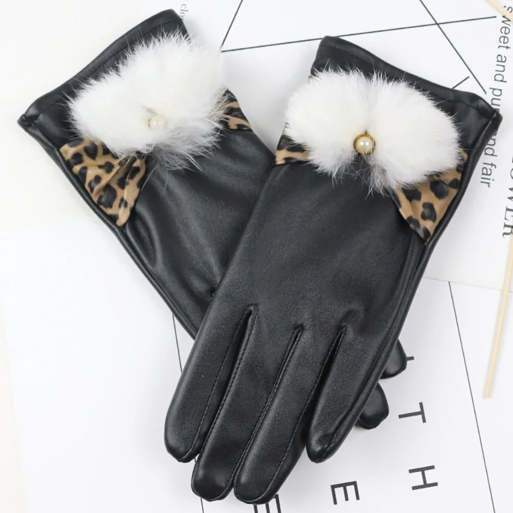 Зимние перчатки зимние водонепроницаемые противоскользящие эластичные манжеты термальные перчатки с мягкой подкладкой перчатки женские# YL5