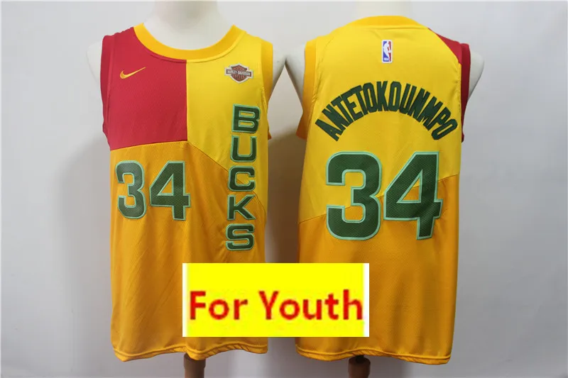 7 А+++ качество Молодежный взрослый#34 Giannis Antetokounmpo детский трикотаж - Цвет: 7