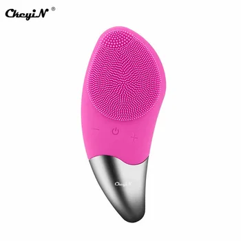 

Electric Vibration Facial Cleansing Brush Silicone Pore Dirt Remover Brush USB Dead Skin Blackhead Extractor for All Skin Types