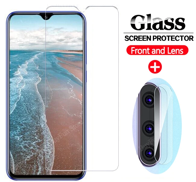 2 в 1 закаленное стекло для Vivo V15 V17 Pro Защита экрана V11 V11i iQOO Neo S1 Y12 Y17 V 15 Y 17 HD пленка
