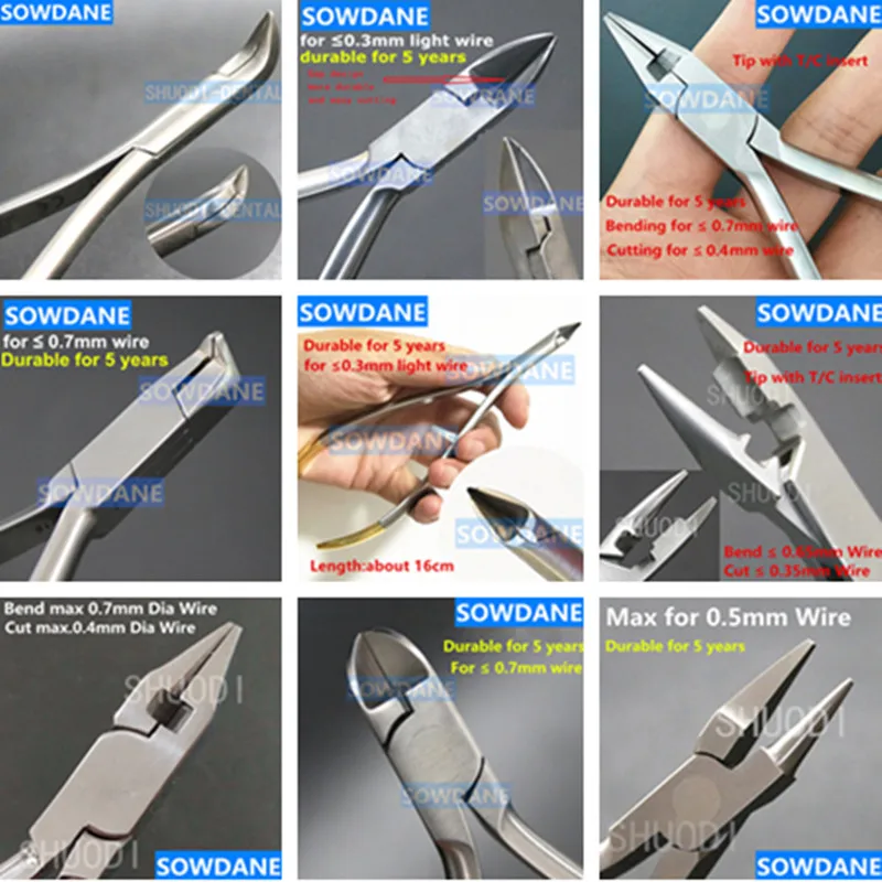 Стоматологические Ортодонтические режущие плоскогубцы микро-миниатюрные лигатурные режущие лигирующие плоскогубцы для ухода за полостью рта отбеливающий инструмент для зубов