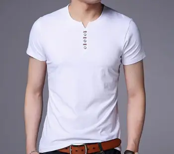 

2020 summer popular design men Cotton short sleeve T-shirt