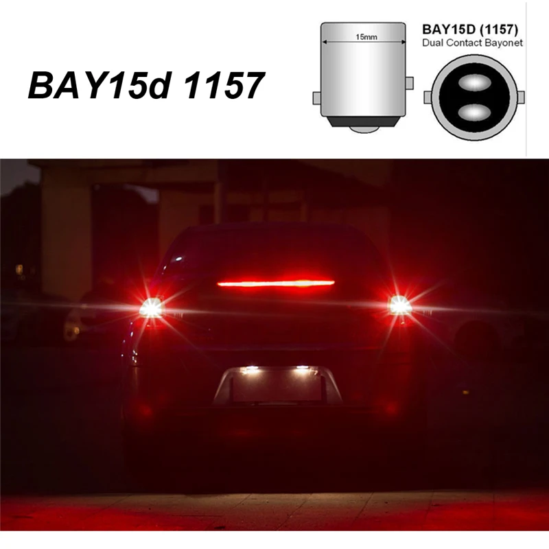 Автомобильный светодиодный s светильник s 1156 BA15S 1157 P21/5 Вт BAY15D светодиодный стоп-сигнал светильник s моноблочные светодиодные чипы противотуманный фонарь стоп светильник DC12V