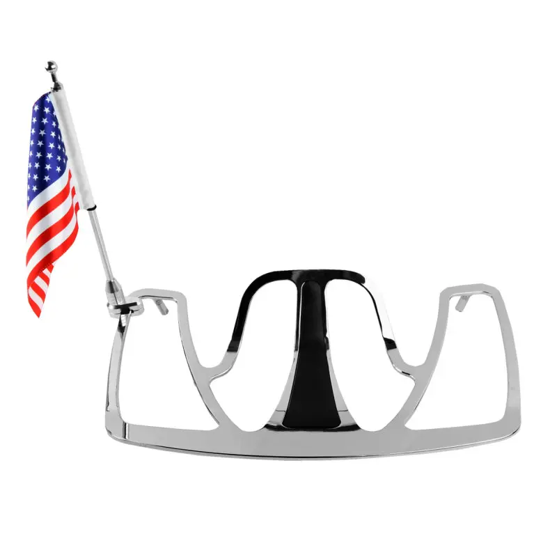Motorcycle 10x6 inch American Flag with Luggage Rack Flag Pole Mount Sissy Bar for Honda Golden Wing GL1800