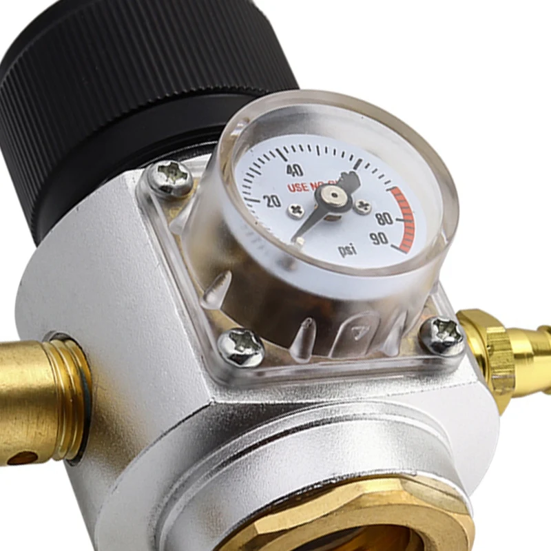 Мини CO2 газовый регулятор 0-90PSI бочонок зарядное устройство с клапаном выпуска для соды T21x4 Бутылка Разливного Пива Kegerator сода