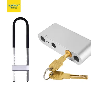 

Nordson Original Stainless Steel U-shaped Lock Smart Biometric Identification fingerprint Door Lock With Battery Mechanical Key