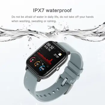 

Smart Watch Bluetooth 4.0 Health Tracker 1.4" Waterproof Blood Pressure Sleep Monitor for Android iOS