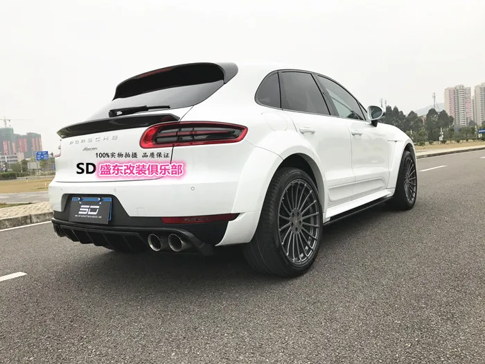 Подходит для Porsche Macan PD углеродного волокна задний спойлер заднее крыло