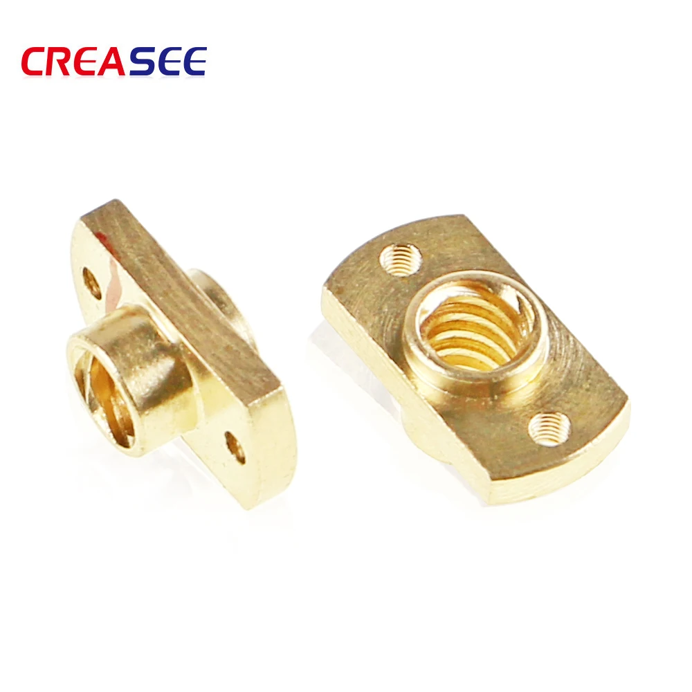 

CREASEE 10pcs T8 Lead nut 3D Printer Parts Stainless Steel Trapezoidal Screw Nut for Stepper Motor for 3D printer accessories