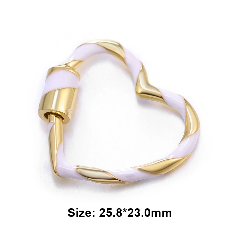 Gold Juya Новые Креативные Висячие цепочки с замком, крючки с застежкой, спиральные винтовые застежки, аксессуары для ручной работы в стиле панк, для изготовления ювелирных изделий - Цвет: Gold
