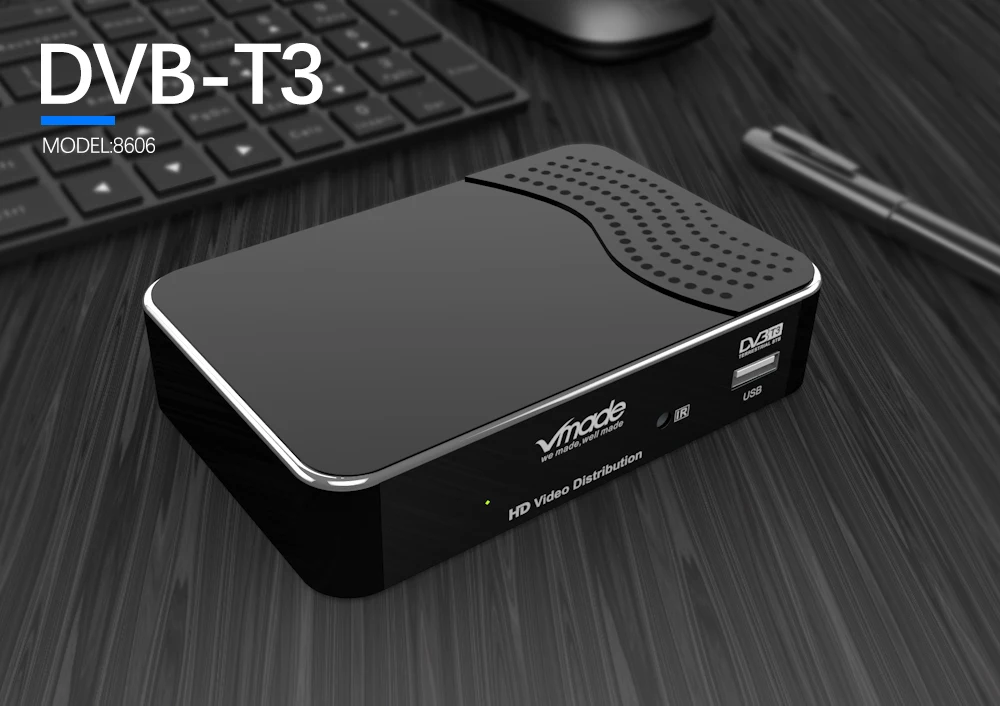 Totalmente 1080 p receptor terrestre digital DVB-T2