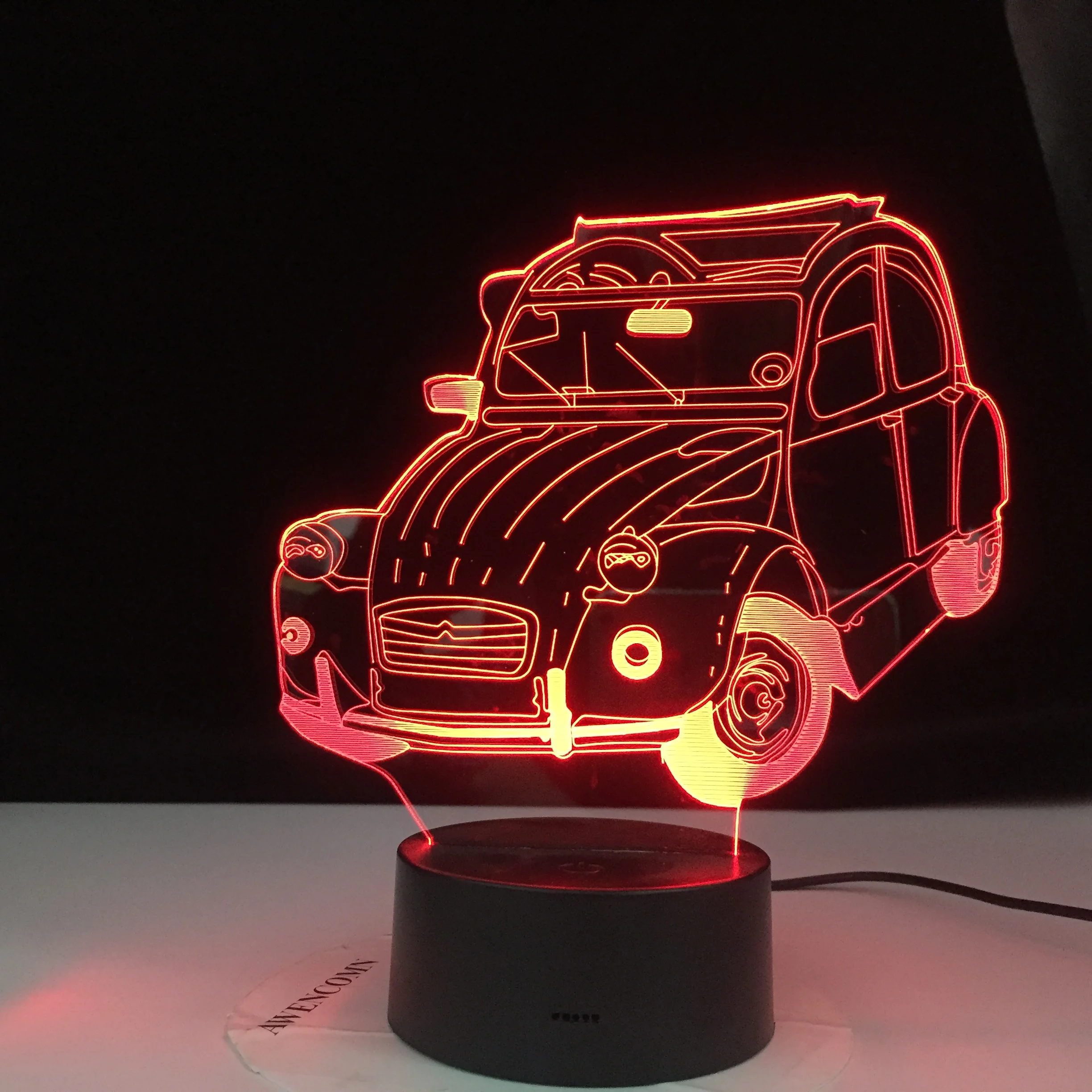 Kalmerend Reclame Trekken Vintage Auto Koele Klassieke Auto 3d Lamp 2cv Illusion Led Nachtlampje  Woondecoratie Kind Slaapkamer Volwassen Kantoor Decor Night licht|LED Nacht  Verlichting| - AliExpress