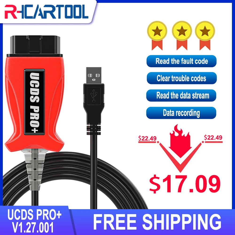Diagnostic-Tool Software OBD2 UCDSPRO V1.27 Kuga1 Ford Car-Accessories Full-Function