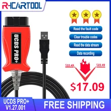 Acessórios do carro obd2 ferramenta de diagnóstico ucds pro para ucds pro software ucdspro v1.27 função completa para ford focus 3 para ford kuga1