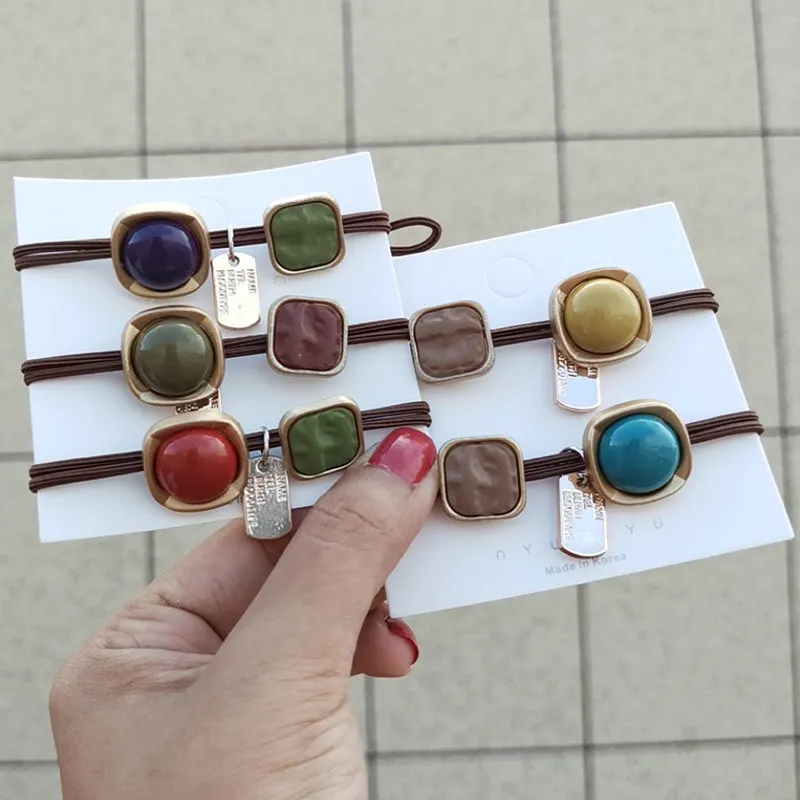

Simple fashion headband rubber band tie hair rope holster hair accessories adult ball headwear hair ring women