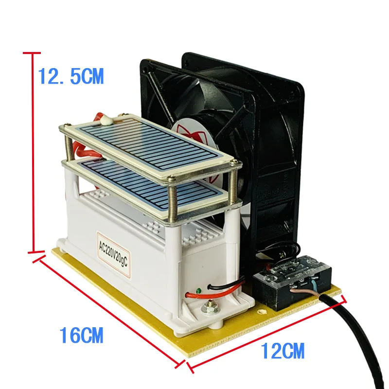 20 Гц/ч озонатор Керамический генератор озона 220 В система очистки воздуха и воды вентилятор озонио озонатор для домашнего автомобиля стерилизация очиститель воздуха