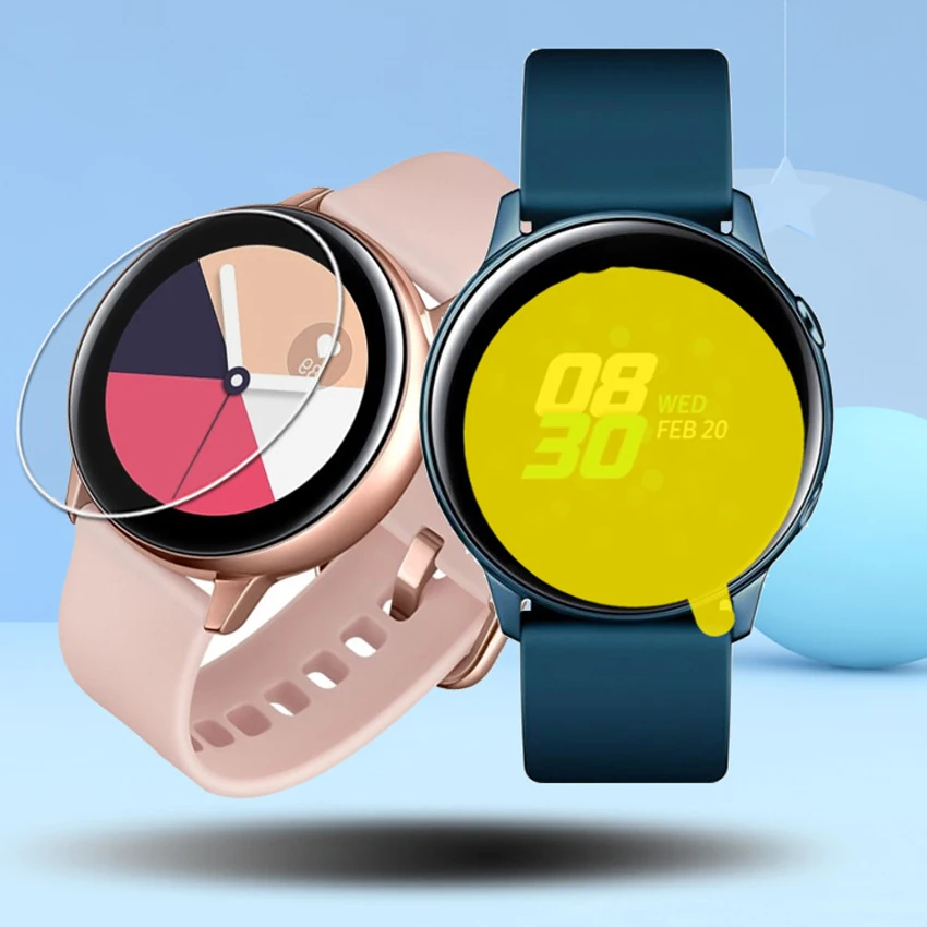 For Samsung Galaxy Watch Active2 Screen Protector Hydrogel Film TPU Explosion Proof Clear HD Guard Frontier Cover 40/41/44/45mm