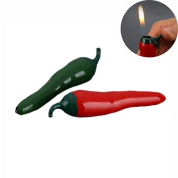 

Creative Mini Gas Lighter Butane Gas Chili Cigarette Lighters Funny Lighter Nice Gift For Home collection 20Pcs/lot