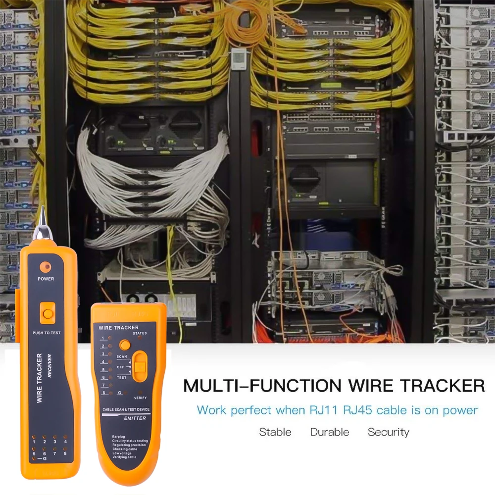 Горячая Сеть Кабельный тестер детектор RJ11 RJ45 Cat5 Cat6 тестер для телефонного кабеля Тонер-детектор Ethernet LAN линия-Finder инструмент