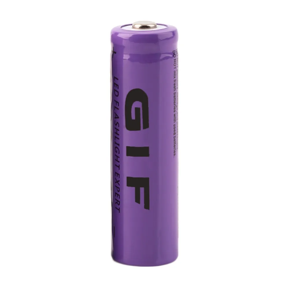 IN STOCK! 4 pcs Purple 14500 3.7 V 2300 mAh Li-Ion Rechargeable Battery