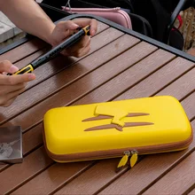 Dla Nintendo Switch futerał do przechowywania NS żółty Picachu wzmocniona torba Anti Shock twarda obudowa wodoodporny pokrowiec