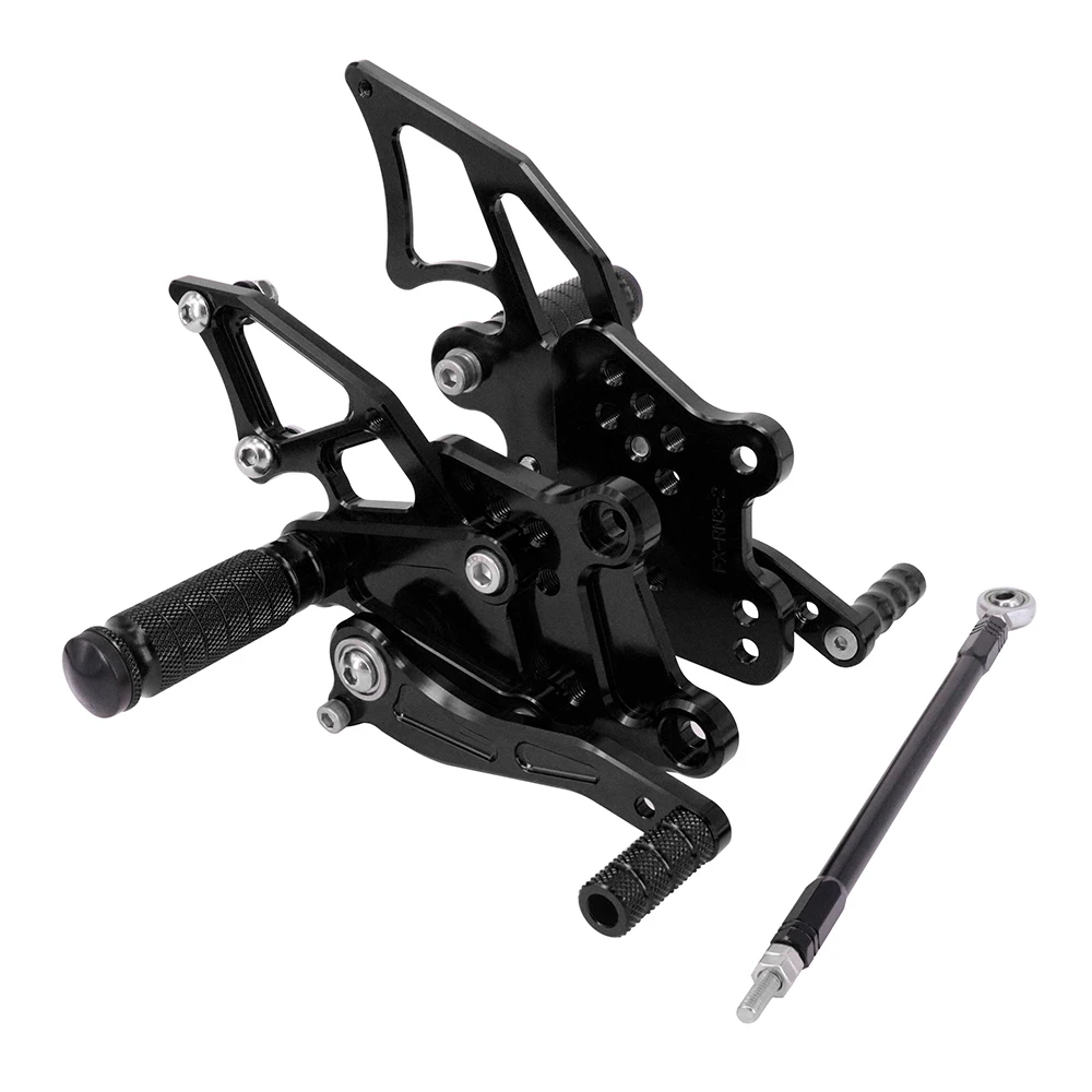 CNC Мотоцикл Регулируемые штифты для заготовки педали отдыха для KAWASAKI NINJA 300 NINJA300 - Цвет: Black