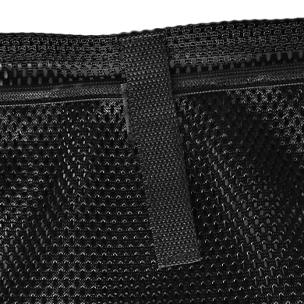 Black Nylon Gear Storage Mesh Pouch Holder Bag For Marine Boat Kayak Canoe