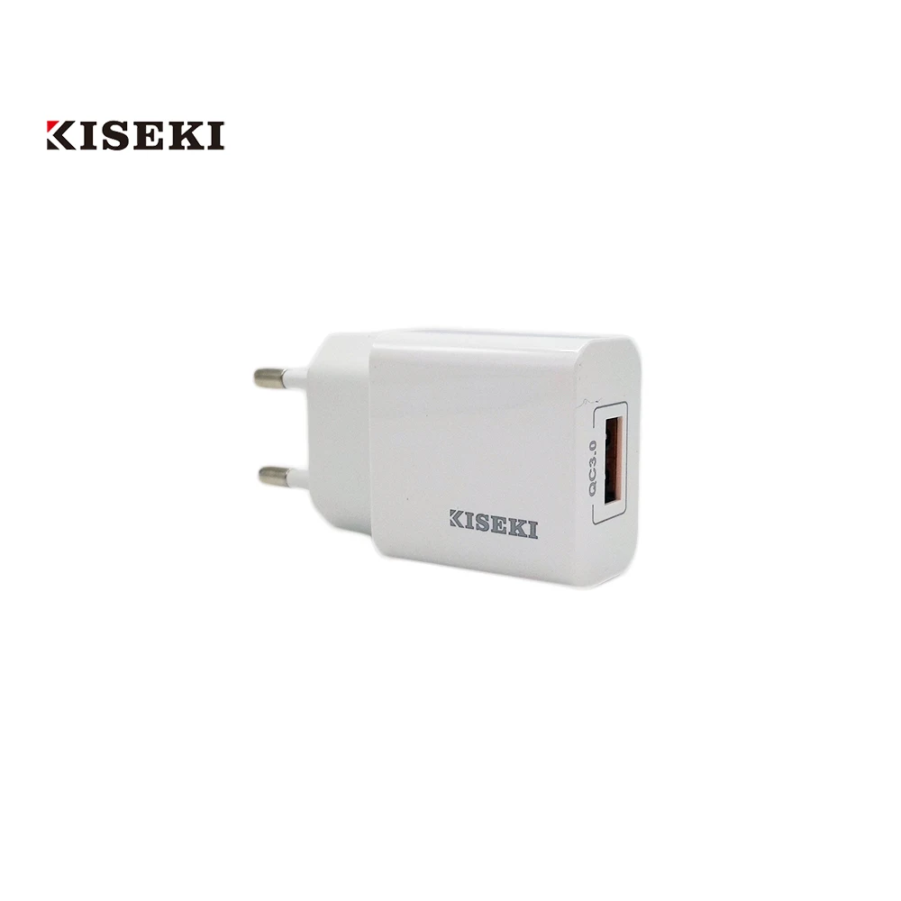 

portable charger18W Quick Charge 3.0 Fast Mobile Phone Charger EU Plug Wall USB Charger Adapter for iPhone Samsung Xiaomi Huawei