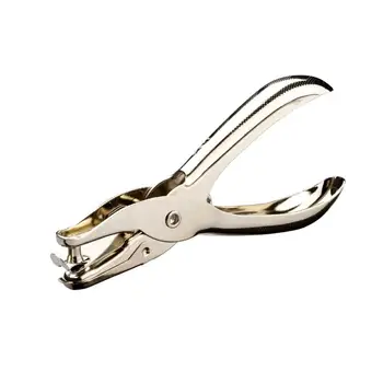 

School Office Metal Hand-held Punching Machine Punching Pliers Single Hole Ticket Checker Student Stationery Office Supplies