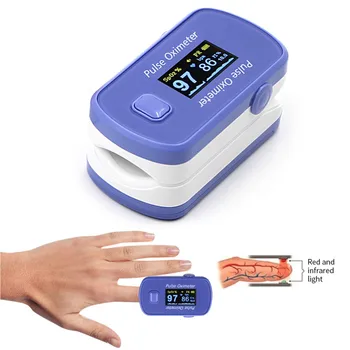 

Blood Oxygen Finger Pulse Digital Fingertip Oximeter Oxygen Saturation Meter Finger Monitor Portable Oximetro (No Battery)