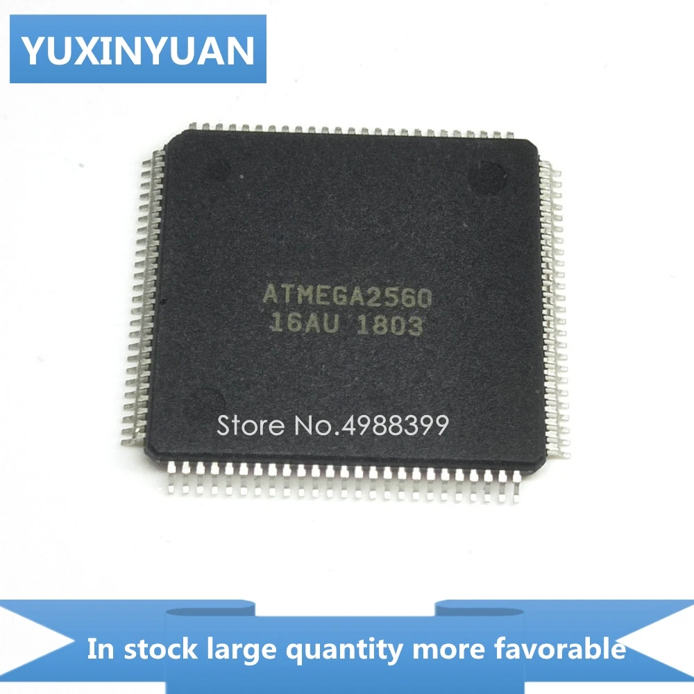 YUXINYUAN 2PCS ATMEGA2560-16AU ATMEGA2560 16AU TQFP100 в наличии | Электронные компоненты и