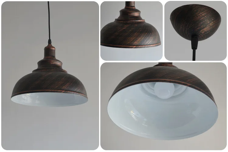 American Vintage Lamps Creative Cool Restaurant Cafe Bar Stairs Decoration Iron Art Pot Cover Industrial-Style Chandelier