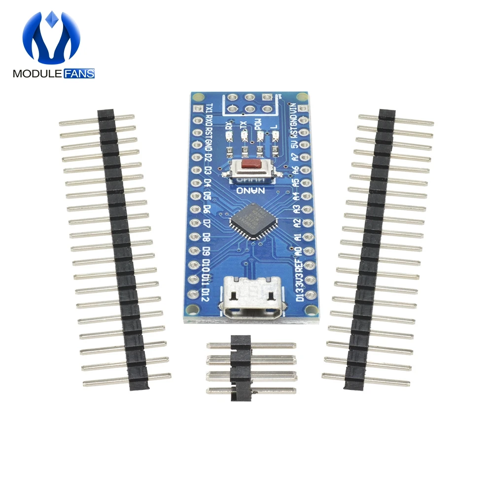 Плата разработки для микроконтроллера CH340 Nano V3.0 ATMEGA328P MU ATMEGA328 мини USB/Micro USB/Type C
