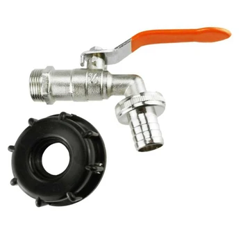 

IBC Tank Adapter S60x6 60mm Corse Thread + Lever Tap & 1/2inch Hose Tail + Snap For An IBC Tank Adaptor With A 60mm Couse Thread
