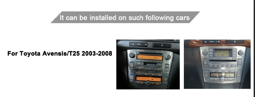 Android 9,0 Автомобильный мультимедийный плеер для Toyota Avensis T25 2003-2008 Wifi Bluetooth Радио DVD gps навигация Видео Аудио