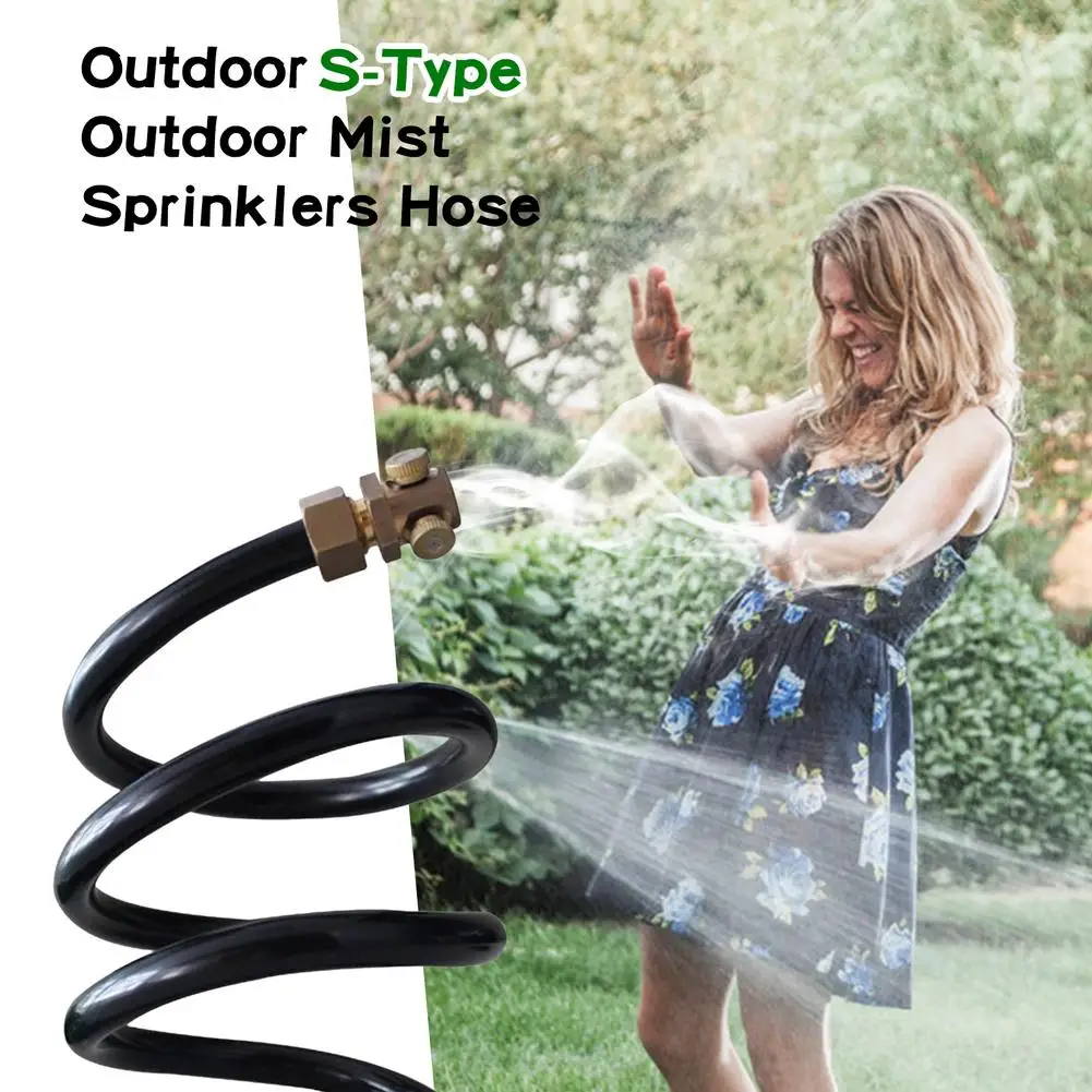 

Outdoor S-Type Outdoor Mist Sprinklers Hose Water Mister Stand Cooling Atomization Bracket