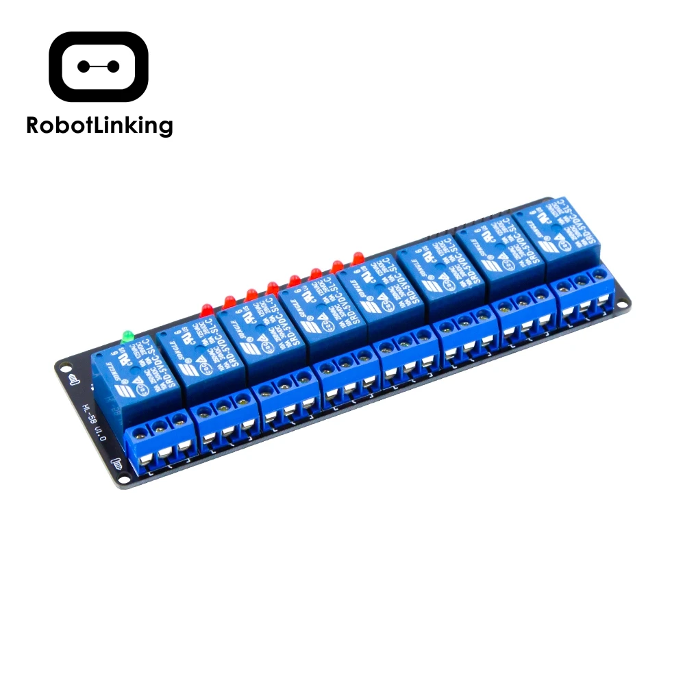 Релейный модуль 8 каналов без светильник для Arduino|Интегральные схемы| |