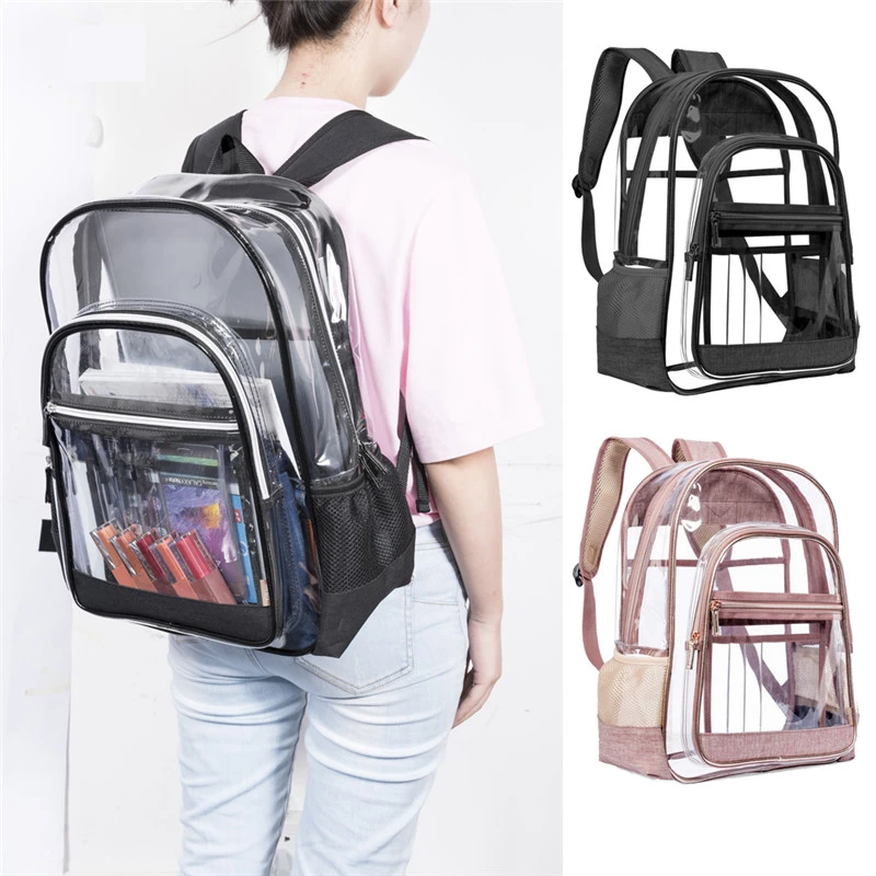 clear plastic book bag