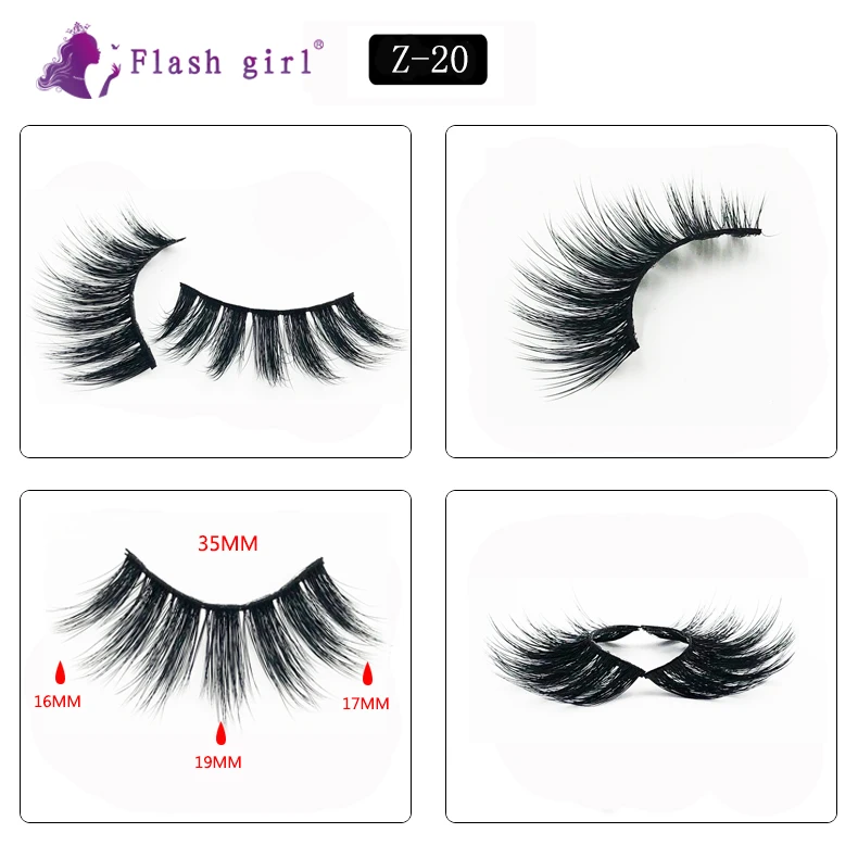 Flash Girl макияж 5 пар мульти-пакет Поддельные ресницы натуральные 3D роскошные пушистые норковые ресницы Личная этикетка