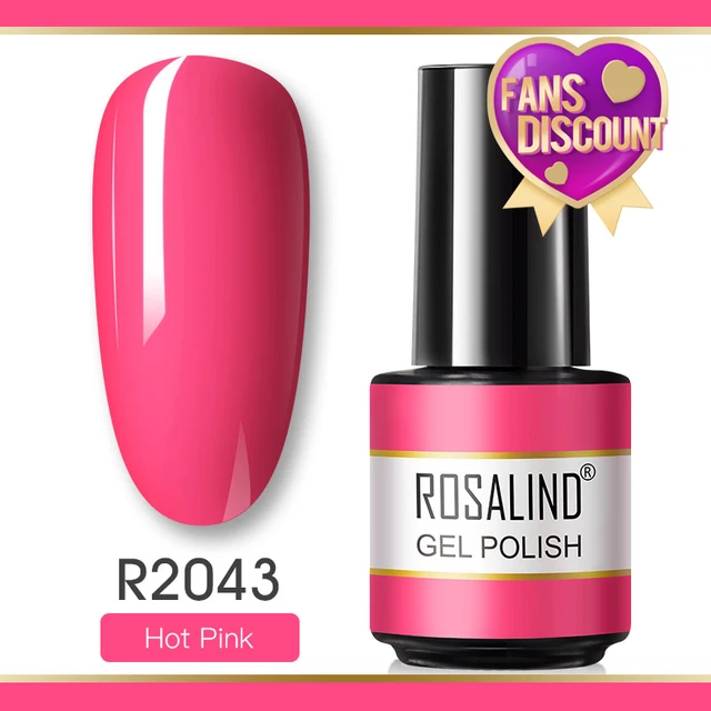 ROSALIND Gel Nail Polish Glitter Gel For Manicure Art Semi Permanent Hybrid Varnish Need UV LED Base Top Coat Nail Polish RAR2043