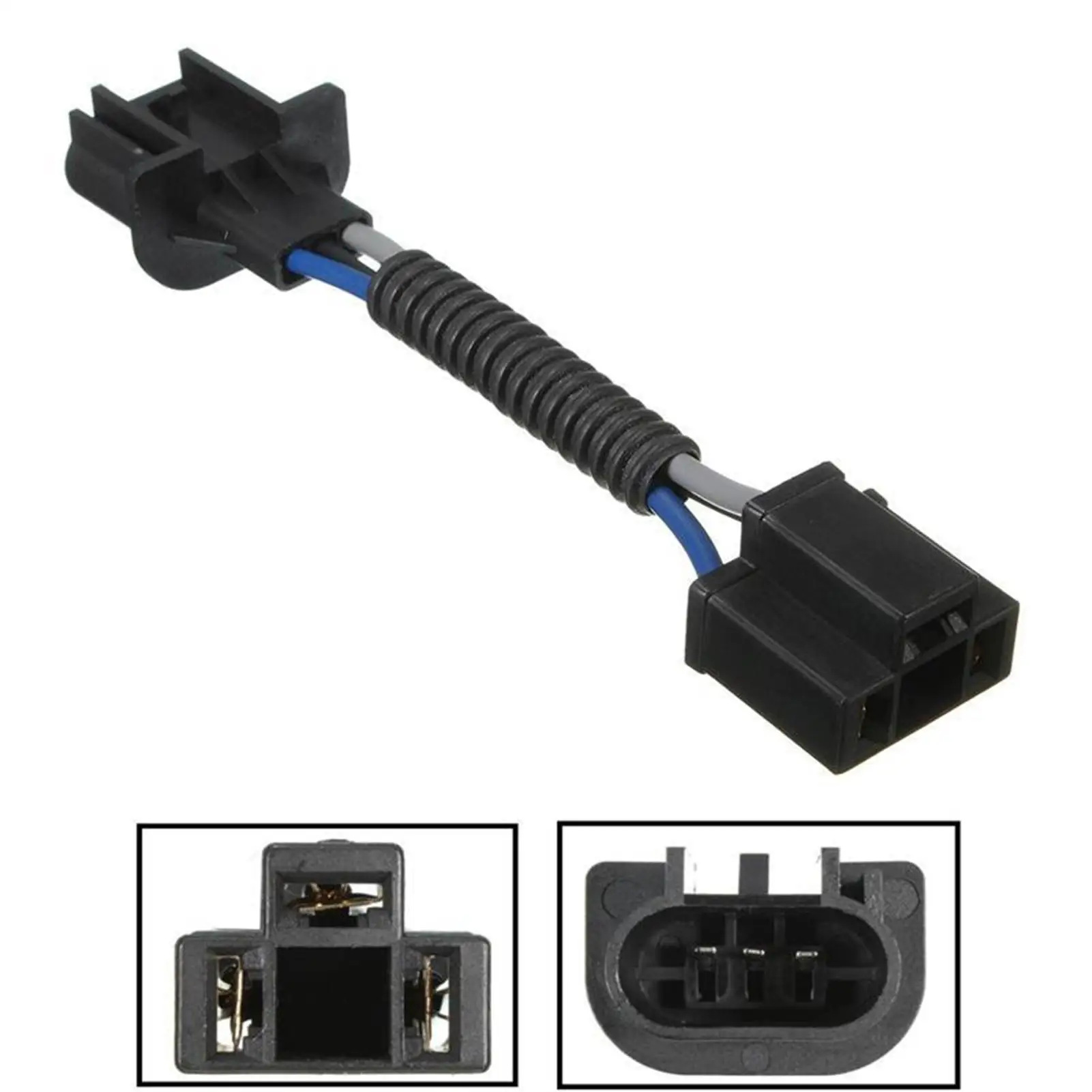 

2Pcs H13 to H4 Car Headlight Conversion Connector Socket Cable Harness Adapter H13 to H4 Adapter Plastic Copper Car Accessories
