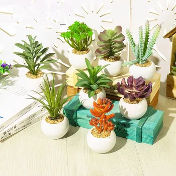 

Creative Simulated Multi-meat Plant with Pots Artificial flower fashion simulation floral decoration for home New Year decorati